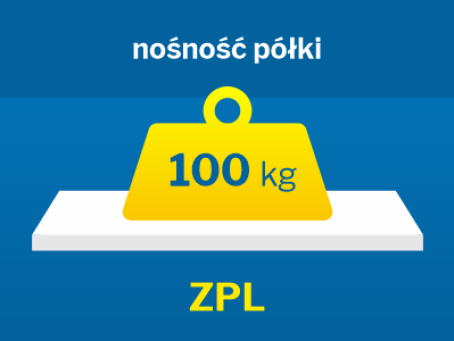 Regały magazynowe zaczepowe ZPL do 100 kg/na półkę
